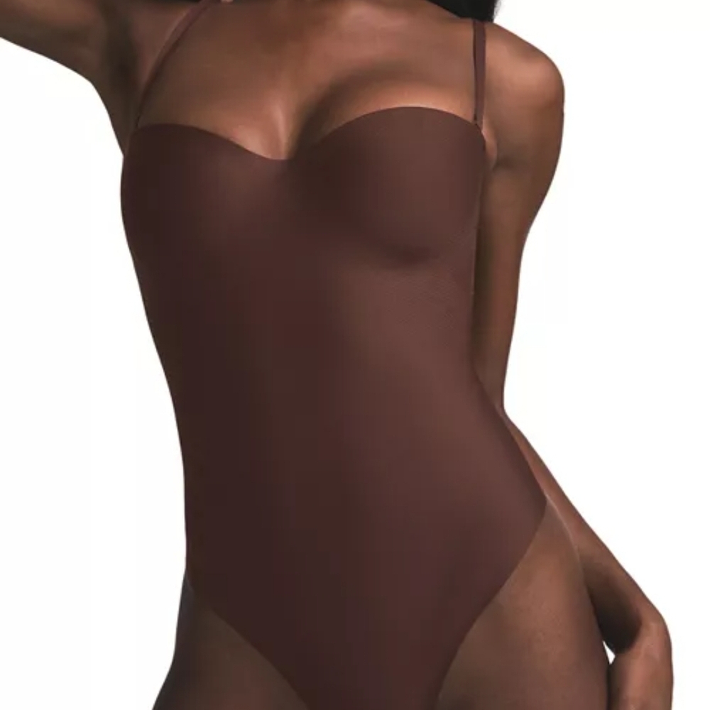 Elegant Brown Women's Swimsuit - Picture 3 of 5
